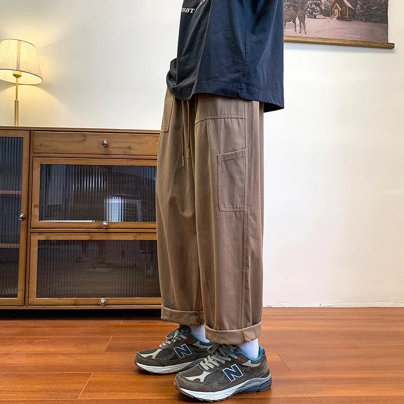 sanyamk - Mens Cargo Pants Loose Multi Pocket Camouflage Street Joggers Plus Size Long Trousers M-5XL