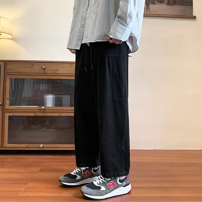 sanyamk - Mens Cargo Pants Loose Multi Pocket Camouflage Street Joggers Plus Size Long Trousers M-5XL