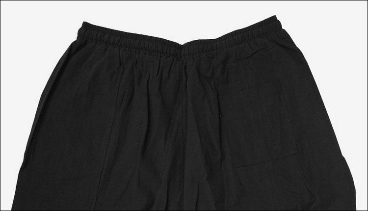 Bonsir Chinese Style Harem Pants Men Streetwear Casual Joggers Mens Pants Cotton Linen Sweatpants Ankle-length Men Trousers M-5XL