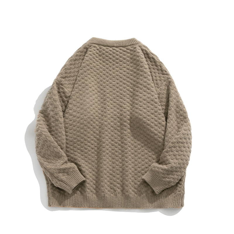 sanyamk New Winter Warm Retro solid color Sweater Men TrendTurtleneck Mens Pullover thick Slim Sweaters Tops Knitted Men's Jumper