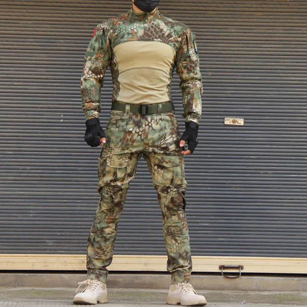 sanyamk 2024 NEW Emerson BDU G3 CB KH FG WG Combat uniform shirt & Pants & knee pads Military Army uniform Wolfgray Suits