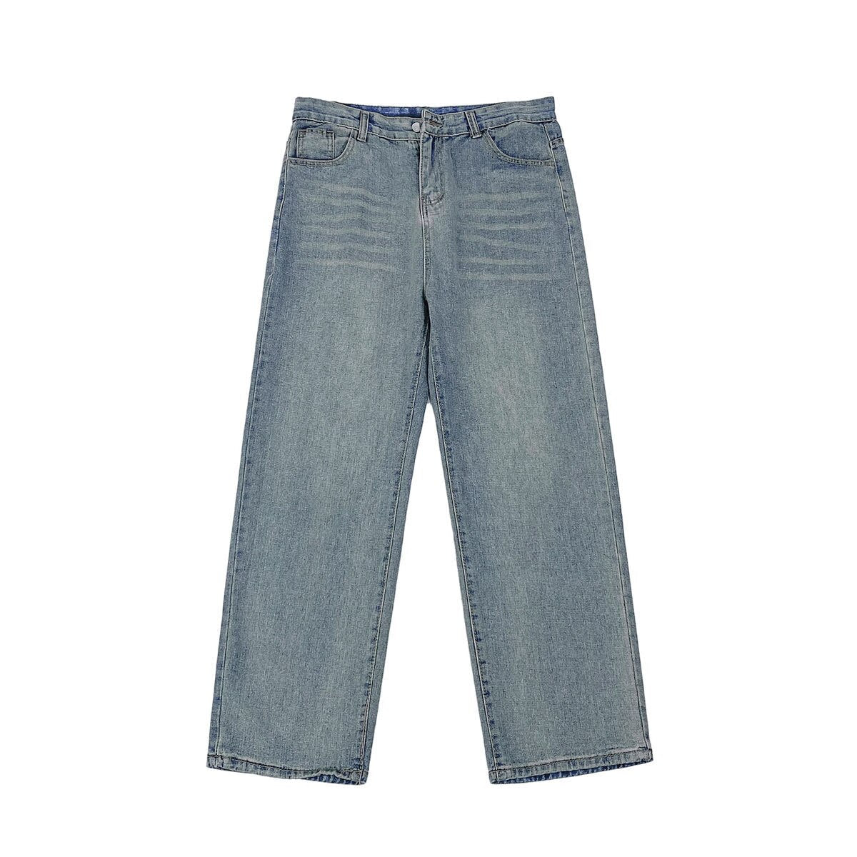 Bonsir 6 Colors Baggy Jeans Men Fashion Oversized Wide Leg Jeans Mens Japanese Streetwear Hip Hop Loose Straight Denim Trousers Men