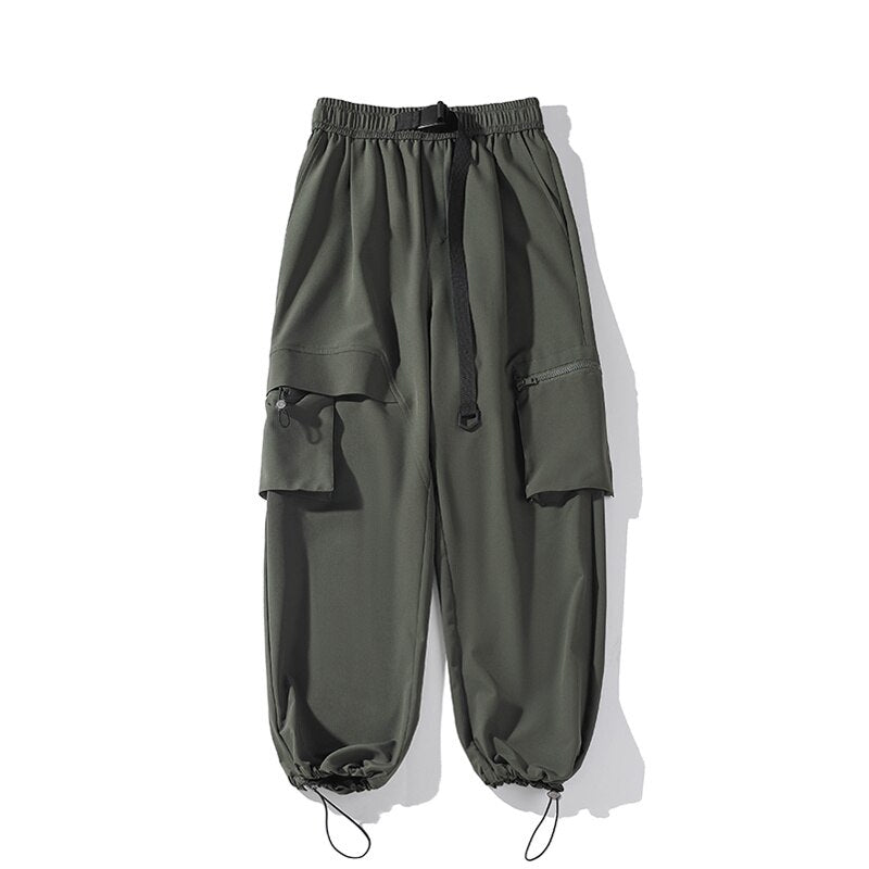 Bonsir Autumn Large Pockets Mens Pants Fashion Joggers Drawstring Baggy Streetwear New Brand Male Hip Hop Casual Trousers
