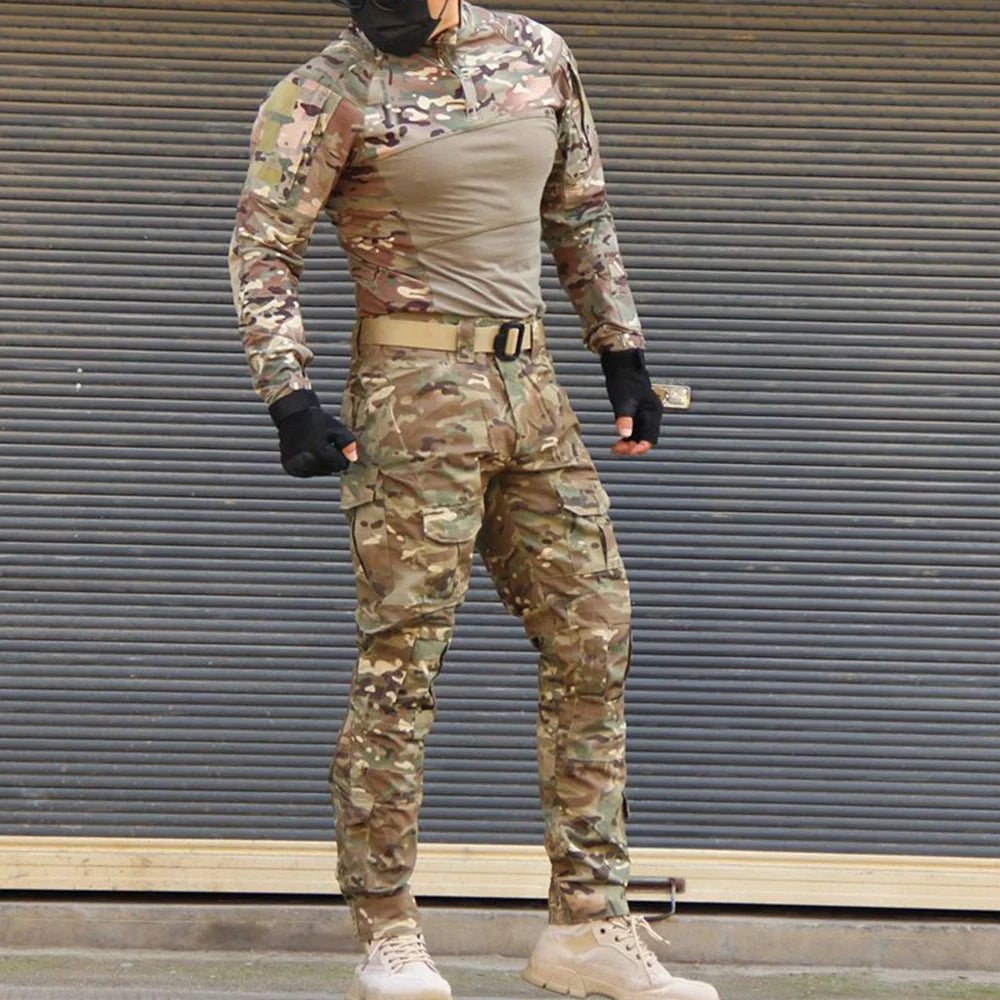 sanyamk 2024 NEW Emerson BDU G3 CB KH FG WG Combat uniform shirt & Pants & knee pads Military Army uniform Wolfgray Suits
