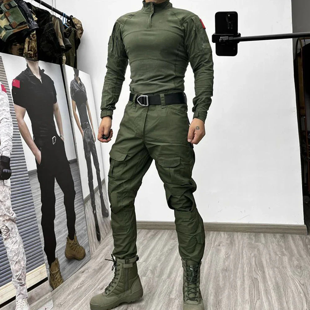 sanyamk 2024 NEW Emerson BDU G3 CB KH FG WG Combat uniform shirt & Pants & knee pads Military Army uniform Wolfgray Suits