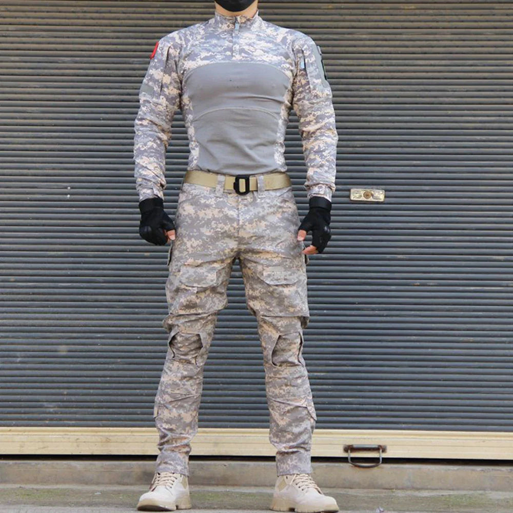 sanyamk 2024 NEW Emerson BDU G3 CB KH FG WG Combat uniform shirt & Pants & knee pads Military Army uniform Wolfgray Suits