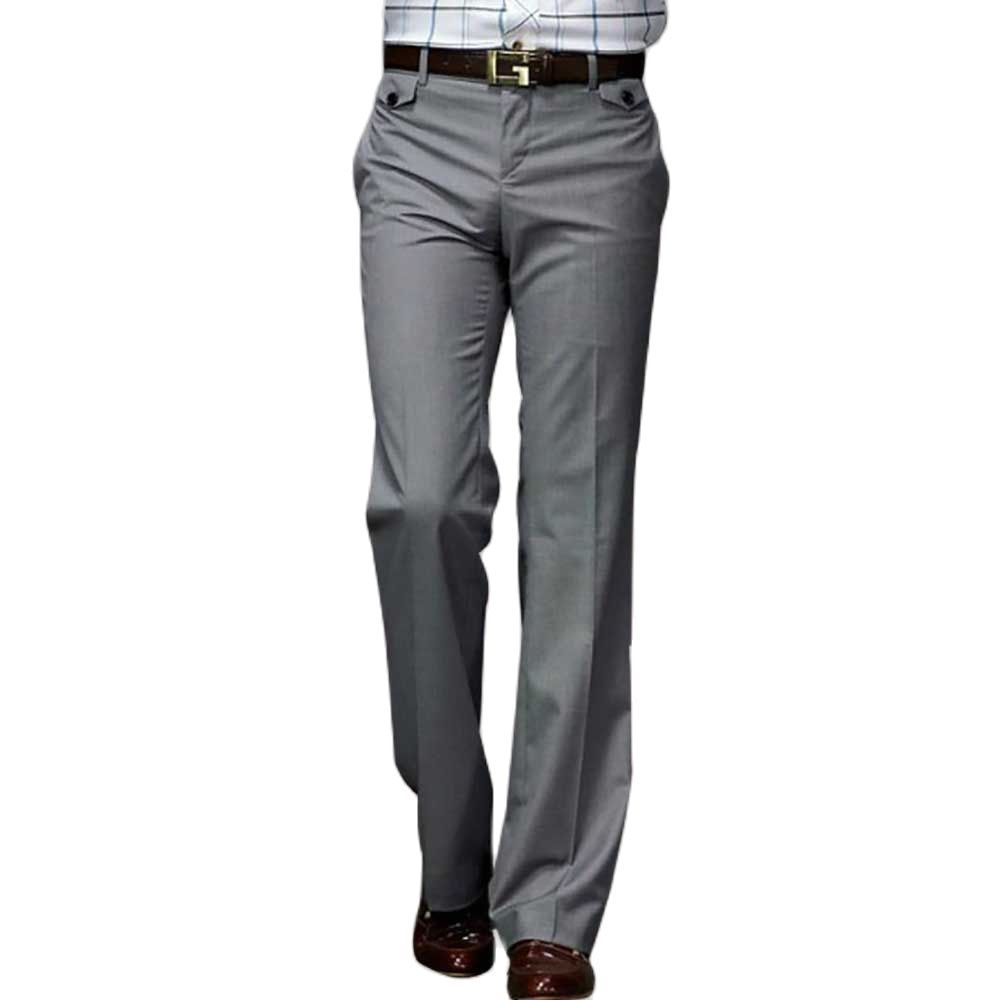 sanyamk Korean Fashion Micro Flare Leg Opening Trousers Men's Casual Loose Baggy Streetwear Suit Pants Business Clothing