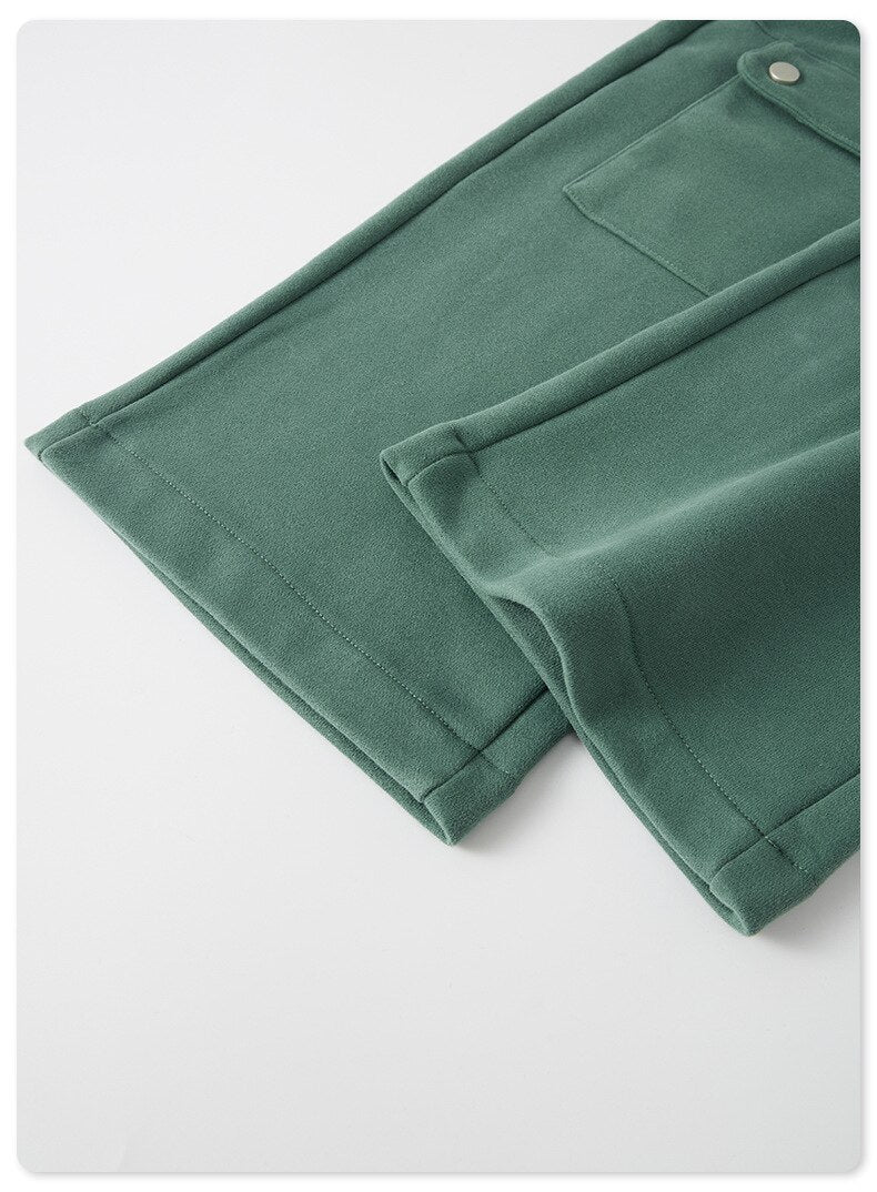 sanyamk Autumn Warm Vintage Green Cargo Pants Men Cargo Trousers Male Loose Casual Streetwear Hip Hop Pockets Men's Clothing