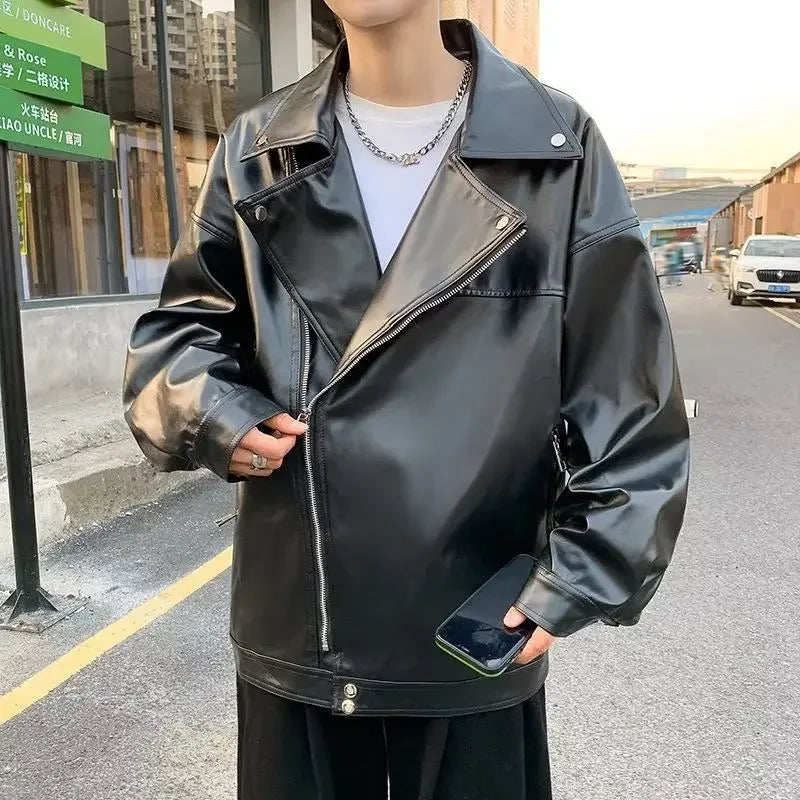 sanyamk Solid Color Male Coats Zip V Men's Baseball Jackets Stylish Trendy High Quality Deals Harajuku Clothing Fashion 2024 Vintage Y2k