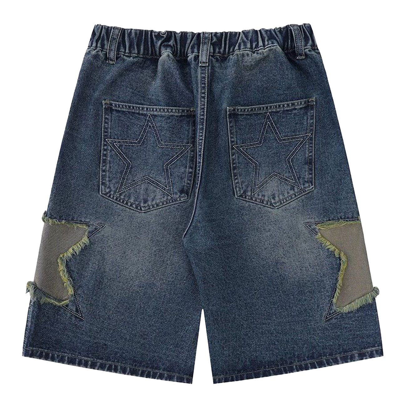 sanyamk Star Tassel Patch Gradient Denim Shorts Hot Selling Summer Vintage Jogger Jeans Men Women Outdoor Sports Shorts
