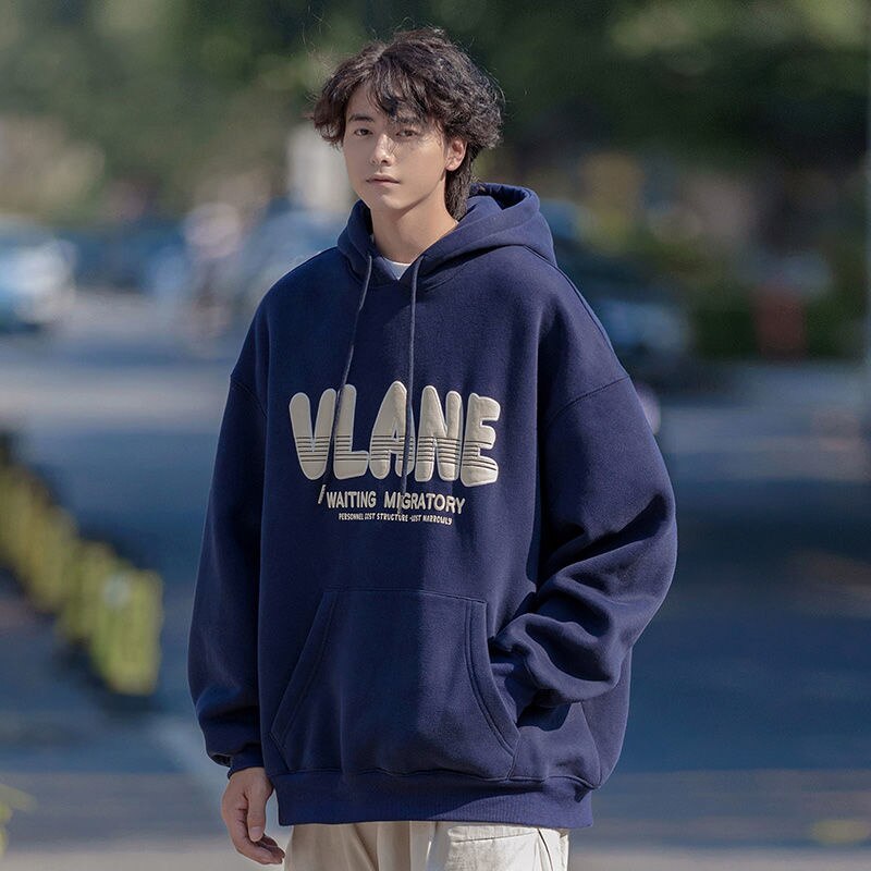 Bonsir Fashion Letter Men's Hooded Sweatshirts Autumn Unisex Hoodies Loose Casual Hip Hop Male Pullovers Unisex Streetwear