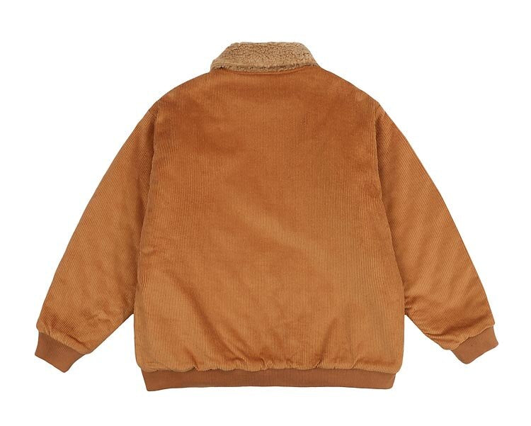 Bonsir Winter Cashmere Lapel Cotton Coats Men's Vintage Thick Thermo Corduroy Jackets Fur Collar Crgo Outerwear Male