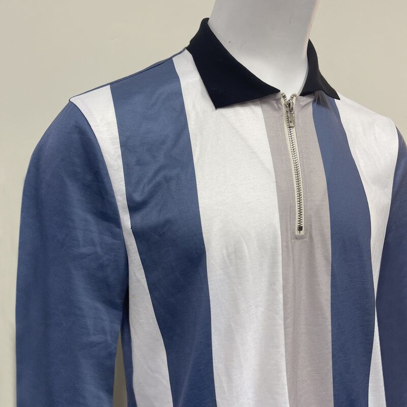 sanyamk Fashion Turn-down Collar Polo Shirt Men Casual Zipper Short Sleeve Pullover Tops Summer Mens Clothing Slim Fit Streetwear