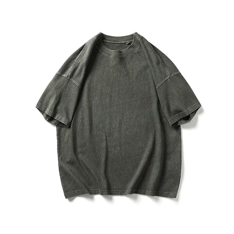 sanyamk - Japanese Streetwear High Quality Distressed T-Shirts Harajuku Short Sleeve Men Clothing Summer Korean Trendy Loose Tops Male