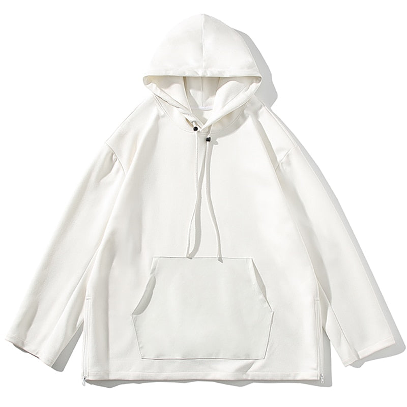 Bonsir Spring Oversize Baggy Hoodies Jacket Men Sweatshirt With Hood Fashion Korean Streetwear Pullovers Coat Clothing Male Plus Size