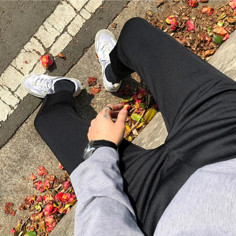 sanyamk - Wear Men's Autumn Tide Suit Pants New Korean Fashion Slim Casual Pants Black All-match Trousers For Male 2Y2257