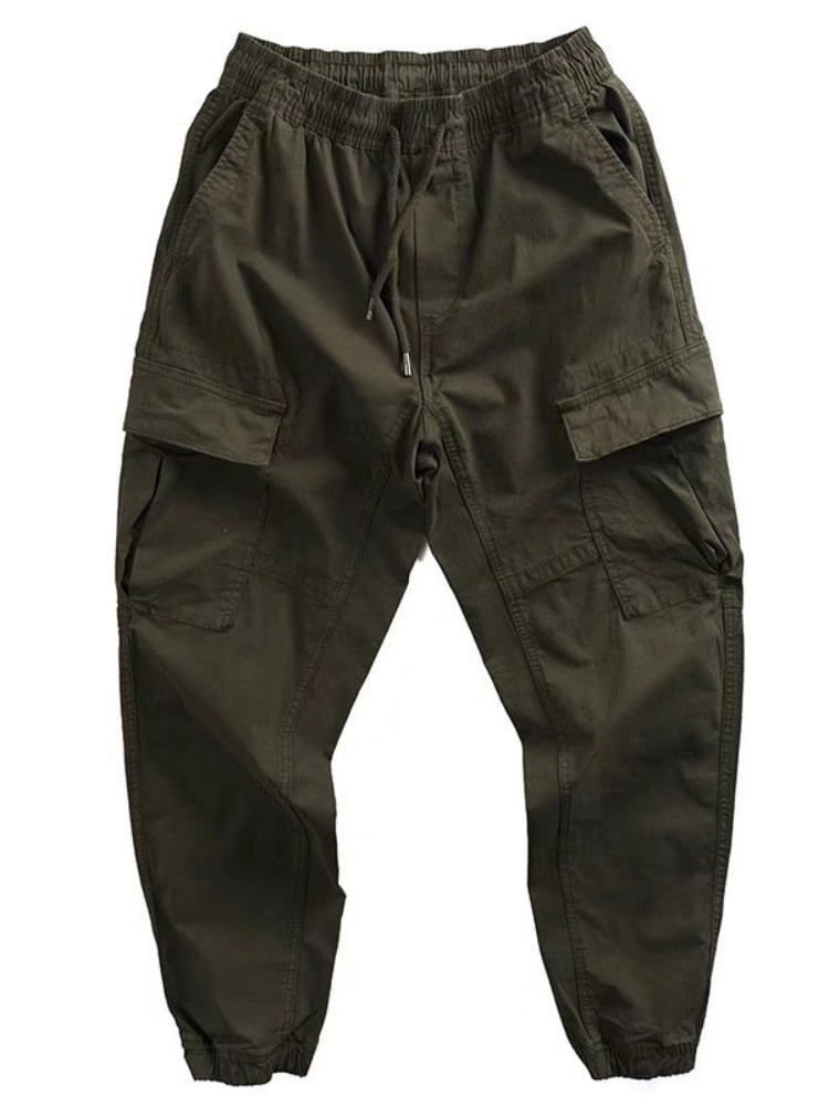 sanyamk Vintage Cargo Pants for Men Loose Casual Straight Trousers Male Khaki Black Gray Green Streetwear Hip Hop Fashion Style