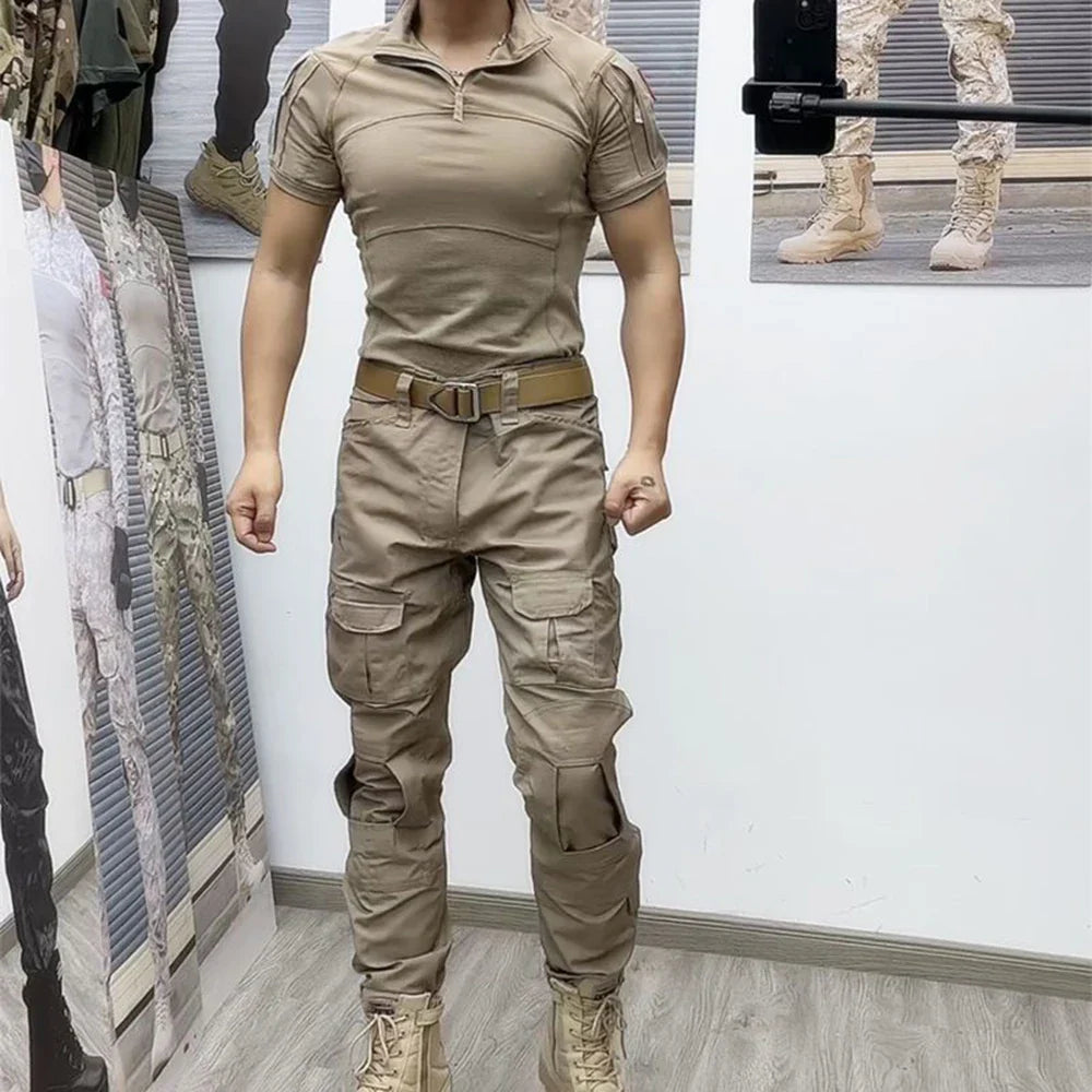 sanyamk 2024 NEW Emerson BDU G3 CB KH FG WG Combat uniform shirt & Pants & knee pads Military Army uniform Wolfgray Suits