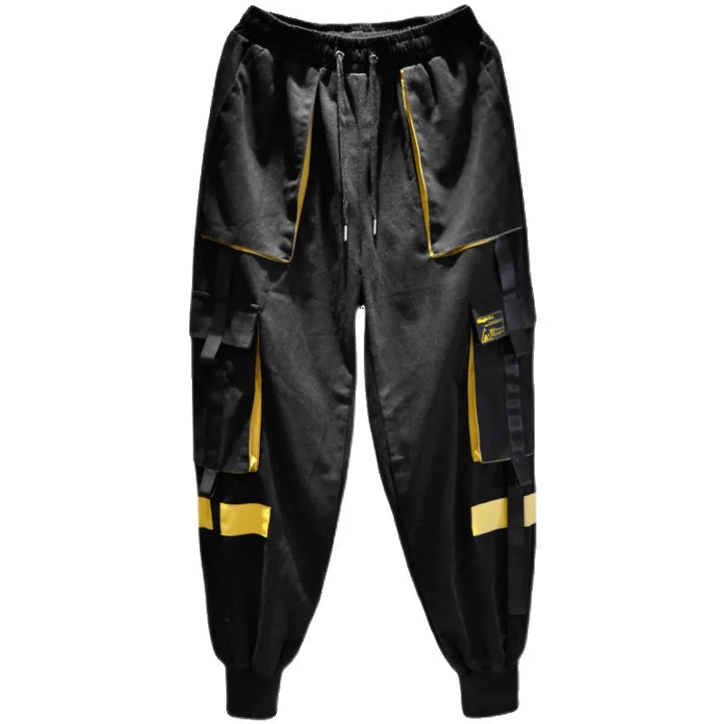 sanyamk Techwear Cargo Pants Men Harajuku Cargo Trousers Male Hip Hop Loose Casual Streetwear Japanese Men Clothing Patchwork