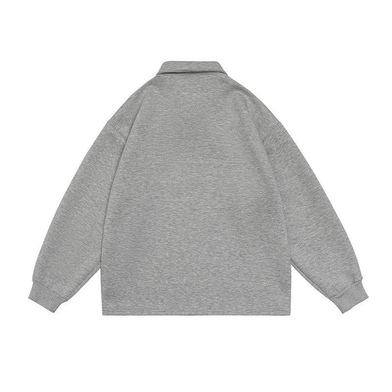 sanyamk - Y2k Harajuku Korean Fashions Graphic Hoodies Pullover Vintage Hoodies Grey Japanese Streetwear Sweatshirts