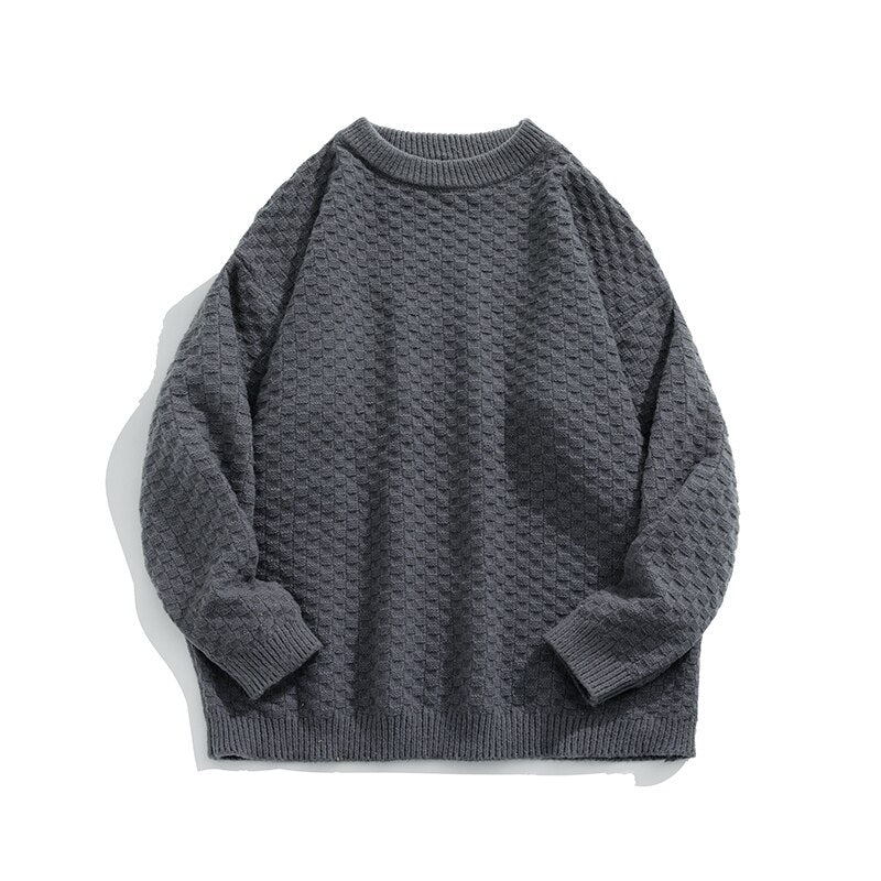sanyamk New Winter Warm Retro solid color Sweater Men TrendTurtleneck Mens Pullover thick Slim Sweaters Tops Knitted Men's Jumper