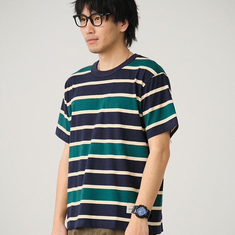 Bonsir Summer Stripe T-Shirt Men And Women Classic Streetwear Fashion Ins Trend Vintage O-Neck Cotton Youth Couple Short-Sleeved Tops