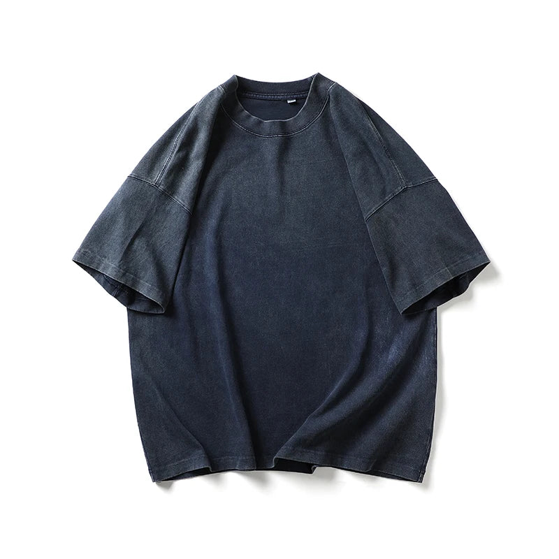 sanyamk - Japanese Streetwear High Quality Distressed T-Shirts Harajuku Short Sleeve Men Clothing Summer Korean Trendy Loose Tops Male
