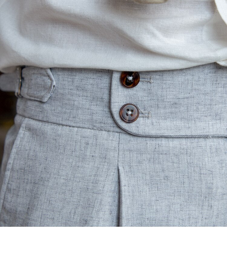 sanyamk Italy Business Dress Pants Men High Quality Office Social Suit Pants Casual Wedding Groom Trousers Gray Pantaloni Uomo Casual