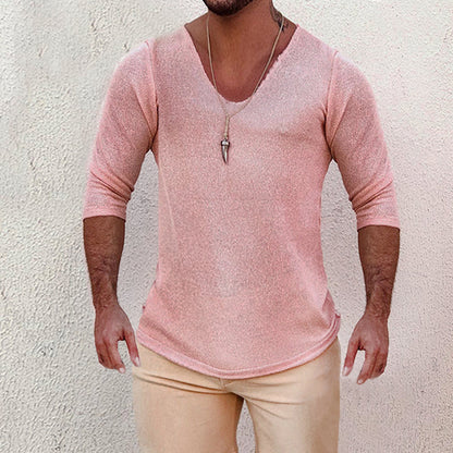 sanyamk V Neck Cotton Shirt