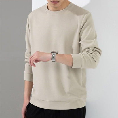 sanyamk Men's T-shirt autumn simple thin loose new men's long-sleeved shirt hoodie casual large size men