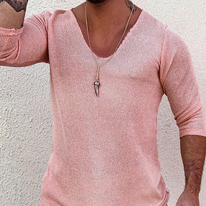 sanyamk V Neck Cotton Shirt