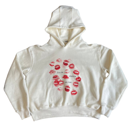 sanyamk Y2K fashionable Harajuku hoodie streetwear oversized Lips pattern letter print tops casual wear Gothic women vintage sweatshirts