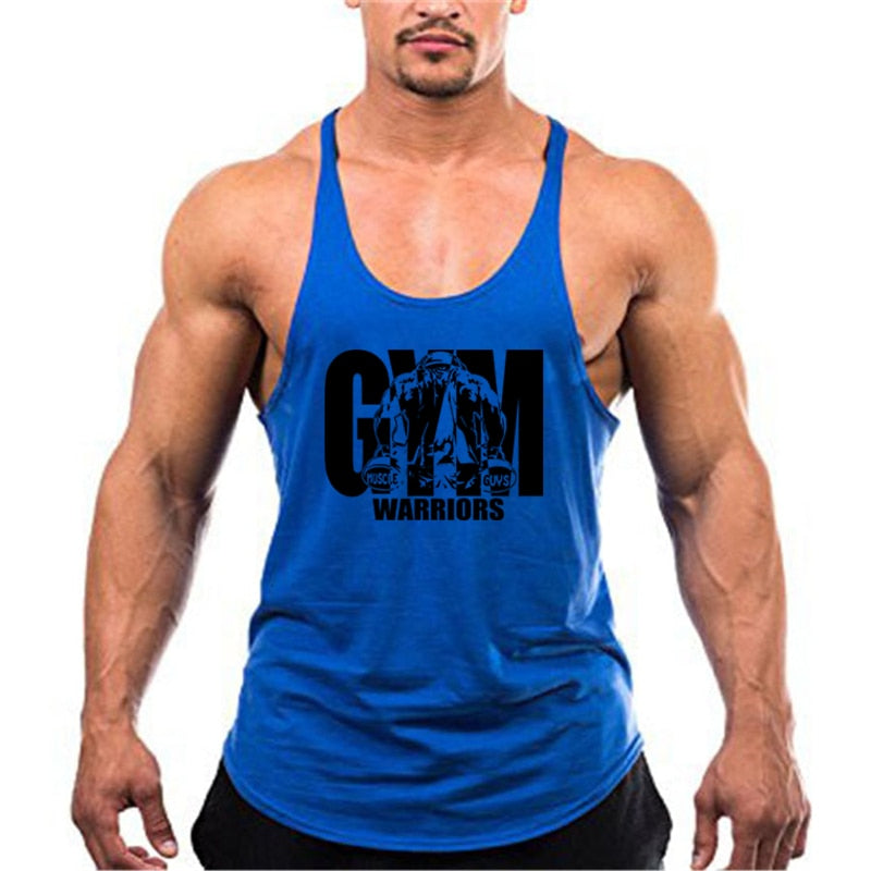 sanyamk Summer Y Back Gym Stringer Tank Top Men Cotton Clothing Bodybuilding Sleeveless Shirt Fitness Vest Muscle Singlets Workout Tank