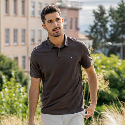 sanyamk Fashion Clothing Men's polo shirt short sleeves Lapels High Quality Breathable Slim Embroidery  Summer Top Plus Size 6499