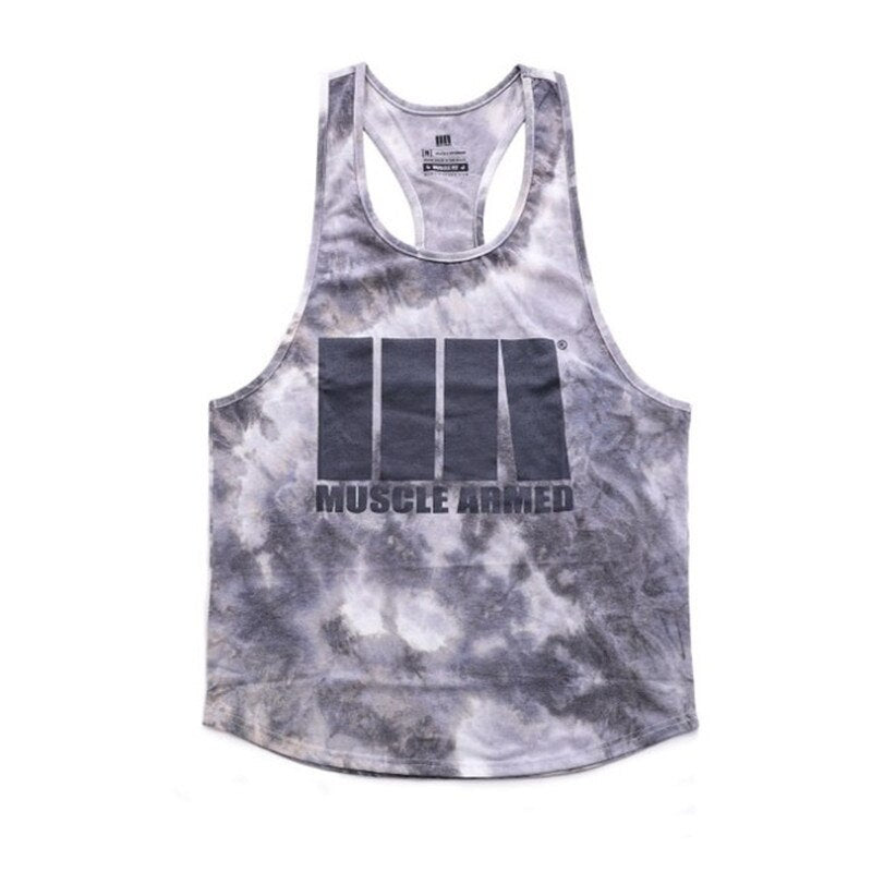 sanyamk Men Bodybuilding Tank Top Camouflage sleeveless Shirt Summer Sports vest Gyms Fitness Running undershirt Workout Sling Vest men