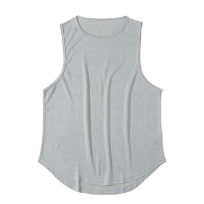 sanyamk Tank Top Men Mesh Quick Dry Bodybuilding Sleeveless Shirt Fitness Singlets Basketball Sportswear Muscle Vest Summer Clothing