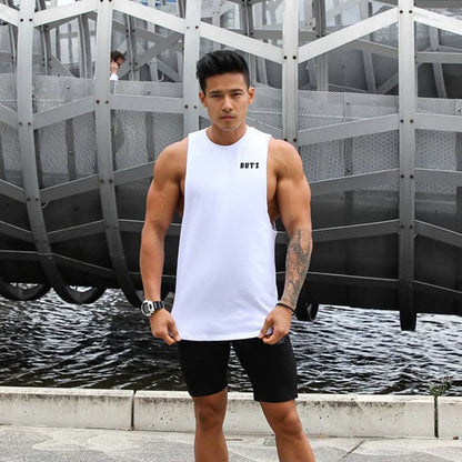 sanyamk Gym Tank Top Men brand Fitness Clothing Mens Bodybuilding sports Tank Tops Summer Gym mesh Male Sleeveless Vest Shirts men