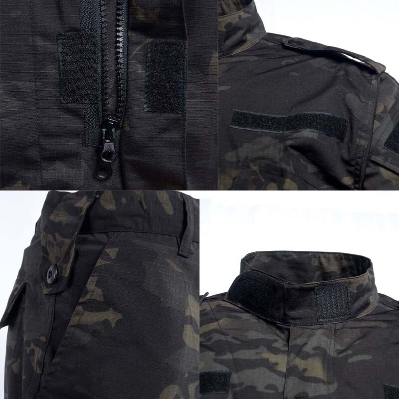 sanyamk Tactical Military Uniform Camouflage Army Men Clothing Special Forces Airsoft Soldier Training Combat Jacket Pant Male Suit