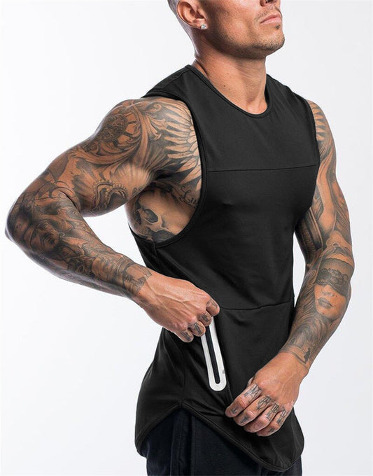 sanyamk Men Bodybuilding Tight Sports Tank Tops Summer jogger Workout Sleeveless shirt Men Gyms Vest Male Fitness Brand Running vest men