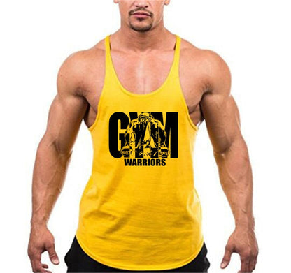 sanyamk Summer Y Back Gym Stringer Tank Top Men Cotton Clothing Bodybuilding Sleeveless Shirt Fitness Vest Muscle Singlets Workout Tank