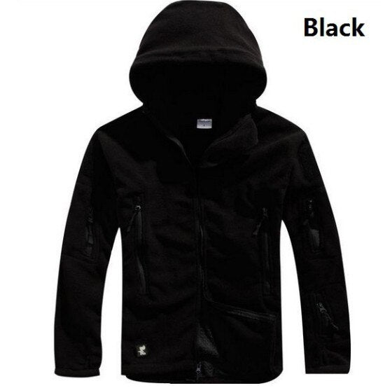 Bonsir Autumn Winter Men's Military Jacket New Fashion Hooded Outdoor Overwear Hoodie Combat Walks Shell Jackets Plus Size for Man