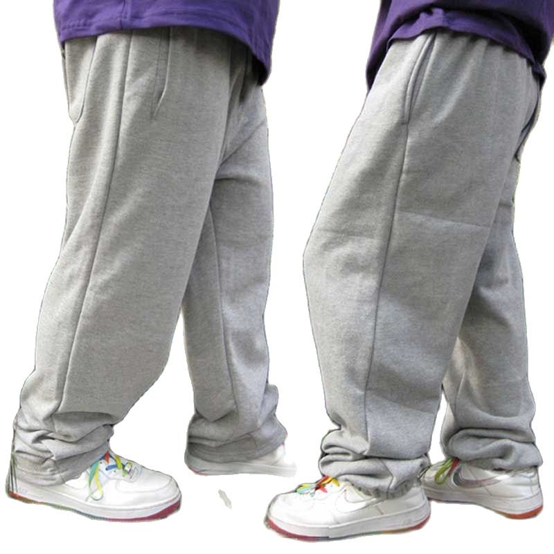 Bonsir Dance Hip Hop Sweatpants Harem Mens Joggers Pants Cotton Loose Baggy Sweat Pants Streetwear Trousers Wide Leg Men Clothes