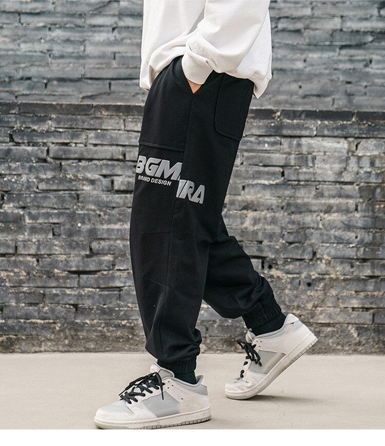 sanyamk Knit Pants Men  Spring New Loose Casual Sweatpants Ami Khaki Cotton Trousers Men Offset Print Joggers Portswear Tracksuit