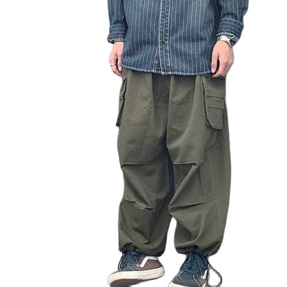 Bonsir Trendy Cargo Pants Men and Women Casual bf Trousers Wide Leg Straight Loose Baggy Pants Streetwear Hiphop Harem Pants Clothing