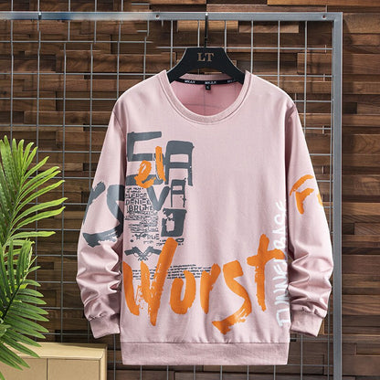 Bonsir Fall Men Large Size 9Xl Sweatshirts Modern Design Printing Youthful Style Streetwear All-Match Trendy Hip Hop Oversize Male Tops