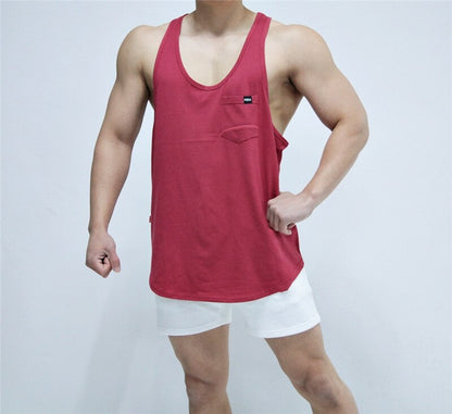 sanyamk Mens Bodybuilding Tank top Gyms Fitness sleeveless shirt 2020 New Male Running vest Cotton Sports Singlet vest men clothing