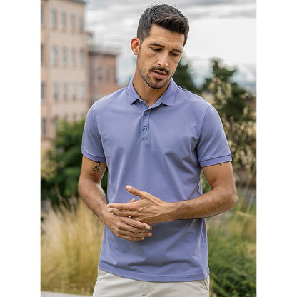 sanyamk 2022 New Fashion Clothing Solid Colour Men's polo shirt short sleeves Lapels High Quality  Slim Summer Top Plus Size 6498