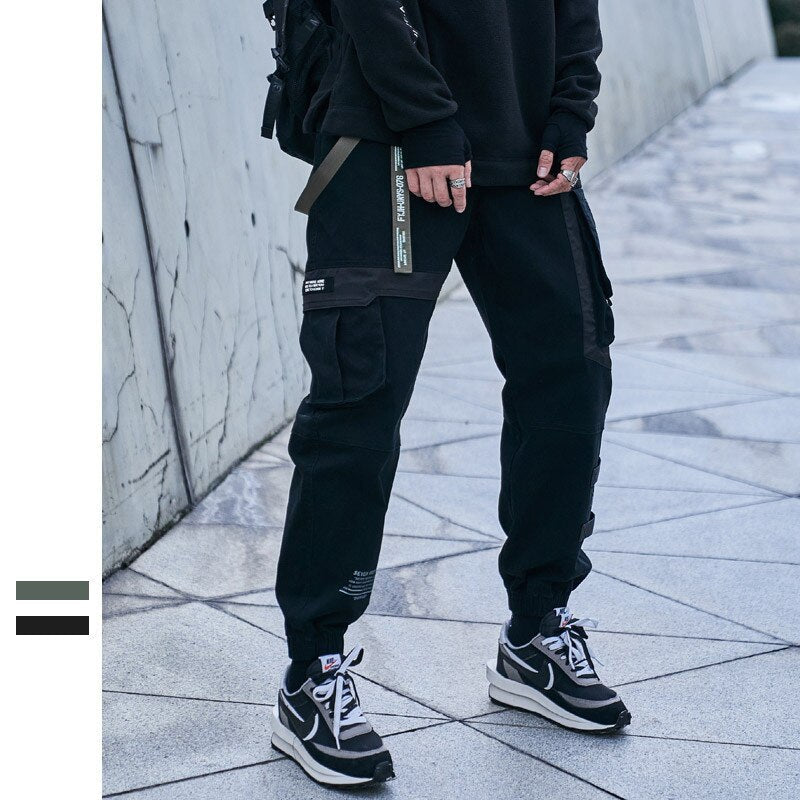 Bonsir C-5135 Autumn Winter Men Casual Cargo Pants Fashion Brand Trendy Streetwear Multi-Pocket Daily Youth Student Cotton Male Trouser