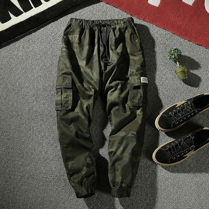 Bonsir Joggers Cargo Pants Men Harem Pants Multi-Pocket Camouflage Man Cotton Sweatpants Streetwear Casual Plus Size Trousers M-7XL