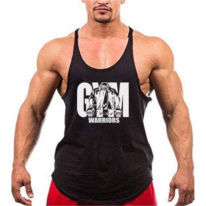 sanyamk Summer Y Back Gym Stringer Tank Top Men Cotton Clothing Bodybuilding Sleeveless Shirt Fitness Vest Muscle Singlets Workout Tank